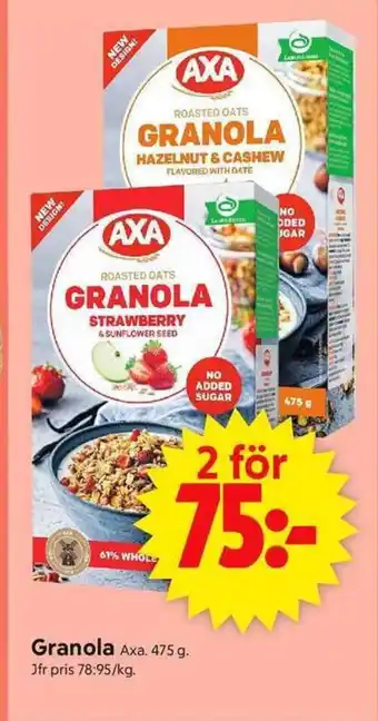 ICA Supermarket AXA Granola erbjuda