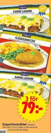ICA Supermarket DAFGARD Enportionsrätter erbjuda