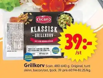 ICA Supermarket SCAN Grillkorv erbjuda