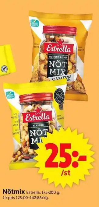 ICA Supermarket ESTRELLA Nötmix erbjuda