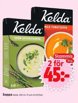 ICA Supermarket KELDA Soppa erbjuda