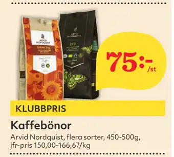 Hemköp Kaffebönor erbjuda