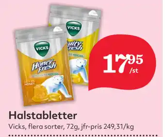 Hemköp Halstabletter erbjuda