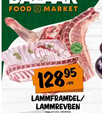 Bazaar Food market LAMMFRAMDEL/ LAMMREVBEN erbjuda