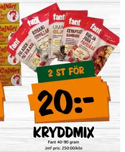 Bazaar Food market KRYDDMIX erbjuda