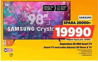 Power Superstora 4K HDR Smart TV erbjuda