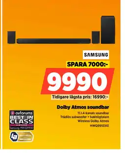 Power Dolby Atmos soundbar erbjuda