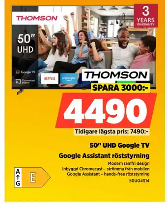 Power 50 UHD Google TV erbjuda