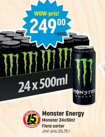 Eurocash MONSTER Energy erbjuda