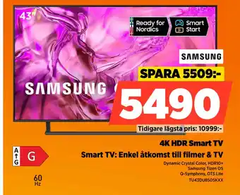 Power 4K HDR Smart TV erbjuda