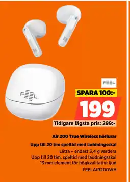 Power Air 200 True Wireless hörlurar erbjuda