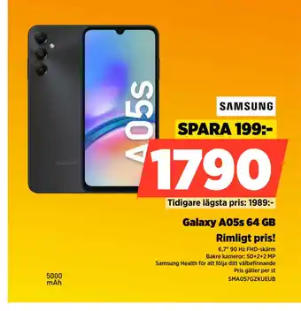 Power Galaxy A05s 64 GB erbjuda