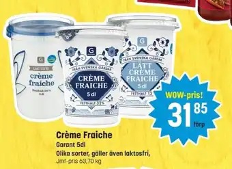 Eurocash GARANT Crème fraiche erbjuda