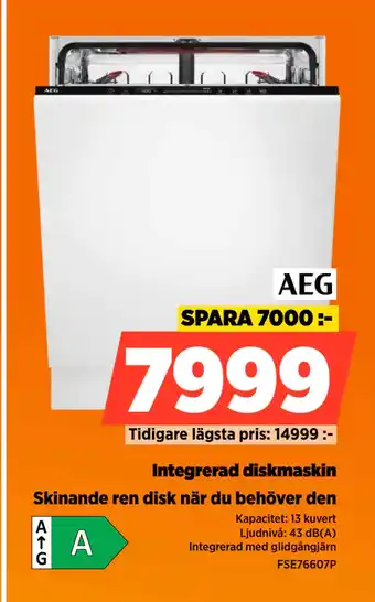 Power Integrerad diskmaskin erbjuda