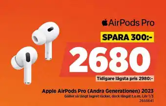 Power Apple AirPods Pro (Andra Generationen) 2023 erbjuda