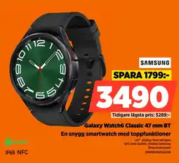 Power Galaxy Watch6 Classic 47 mm BT erbjuda