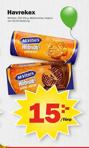 Pekås Havrekex erbjuda