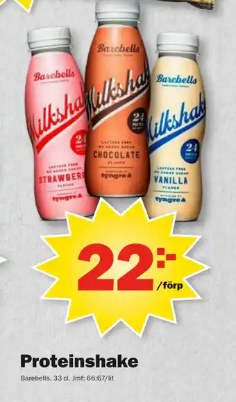 Pekås Proteinshake erbjuda