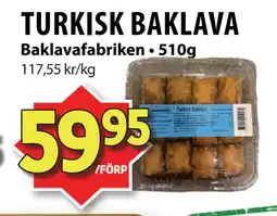 Matvärlden Tensta TURKISK BAKLAVA erbjuda