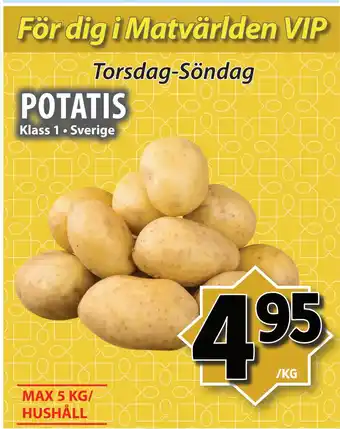 Matvärlden Tensta POTATIS erbjuda