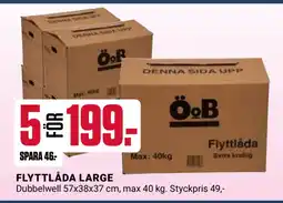 ÖoB FLYTTLÅDA LARGE erbjuda