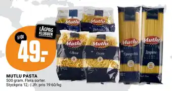 ÖoB MUTLU PASTA erbjuda