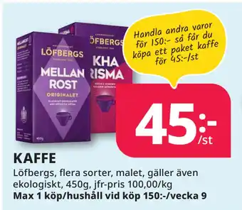 Tempo KAFFE erbjuda