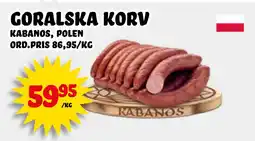 Nelins Goralska Korv erbjuda