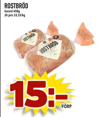 MatArket ROSTBRÖD erbjuda