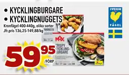 MatArket KYCKLINGBURGARE • KYCKLINGNUGGETS erbjuda