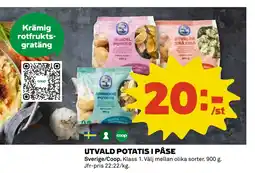 Coop Daglivs UTVALD POTATIS I PÅSE erbjuda