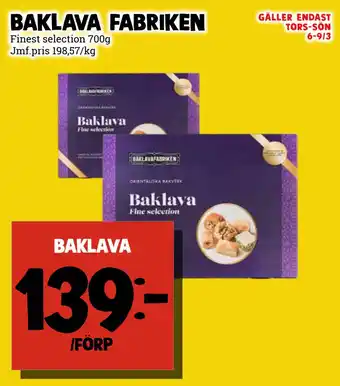 MatArket Baklava erbjuda