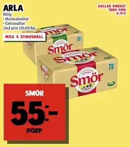 MatArket smör erbjuda