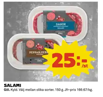 Coop Daglivs SALAMI erbjuda