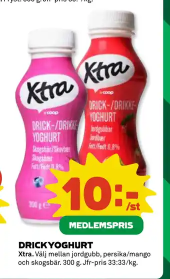 Coop Daglivs DRICKYOGHURT erbjuda