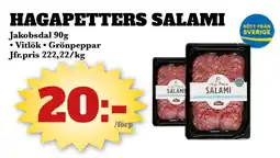 Bonum Matmarknad HAGAPETTERS SALAMI erbjuda