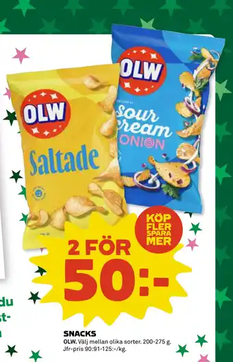 Coop Daglivs SNACKS erbjuda