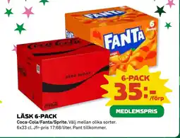 Coop Daglivs LÄSK 6-PACK erbjuda