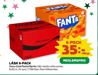 Coop Daglivs LÄSK 6-PACK erbjuda