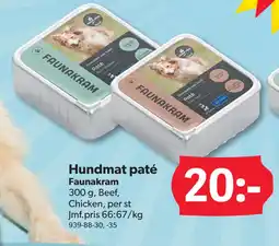 DollarStore Hundmat paté erbjuda