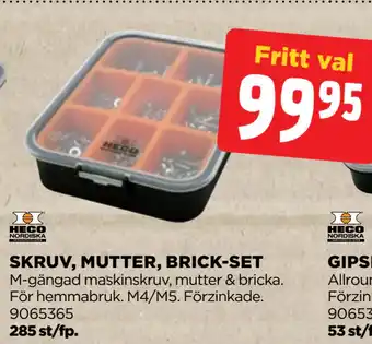 Jem&Fix SKRUV, MUTTER, BRICK-SET erbjuda