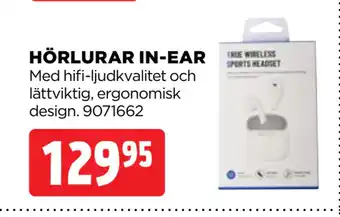 Jem&Fix HÖRLURAR IN-EAR erbjuda