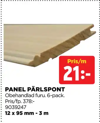 Jem&Fix PANEL PÄRLSPONT erbjuda