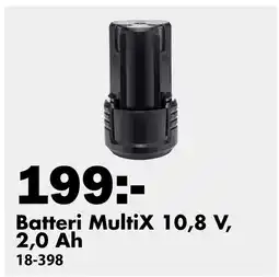 Biltema Batteri MultiX 10,8 V, 2,0 Ah erbjuda