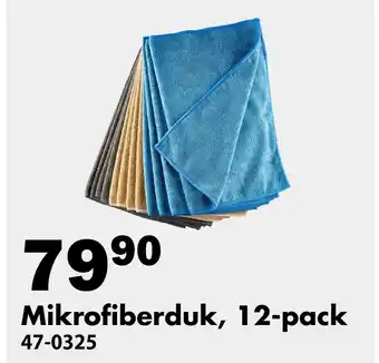 Biltema Mikrofiberduk, 12-pack erbjuda