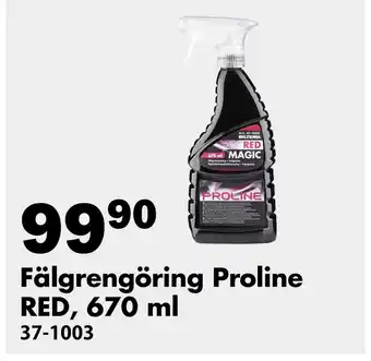 Biltema Fälgrengöring Proline RED, 670 ml erbjuda