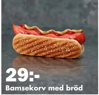 Biltema Bamsekorv med bröd erbjuda