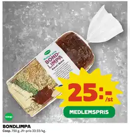 Coop BONDLIMPA erbjuda