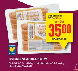 Willys KYCKLINGGRILLKORV erbjuda