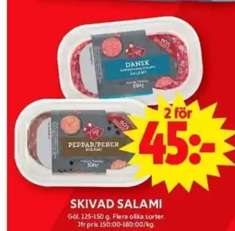 ICA Maxi SKIVAD SALAMI erbjuda